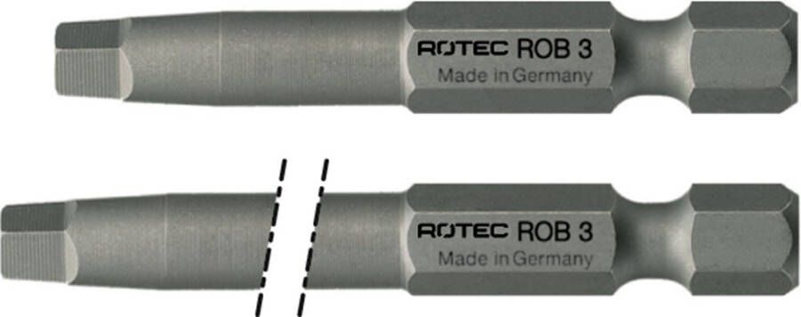 Rotec PRO Krachtbit SQD 0 L=50mm E 6 3 BASIC 10 stuks 8100000 810.0000