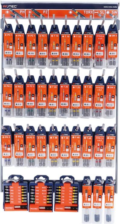 Rotec Bit- & bithouder-display | OPTI-LINE | PH-PZ-TX-SL-SW | 168-delig 827.9900