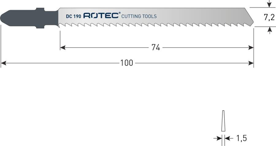Rotec Decoupeerzaag | DC190 | T101BR | 2 Stuks 520.0192