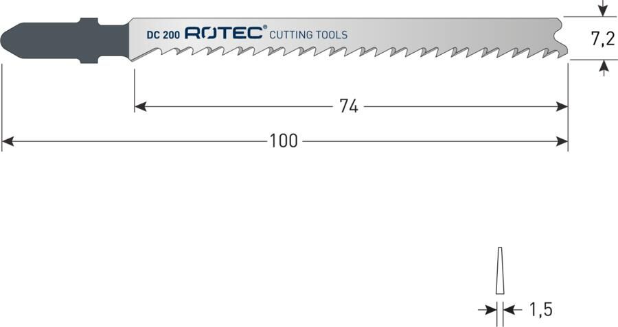 Rotec Decoupeerzaag | DC200 | T101B | 2 Stuks 520.0202