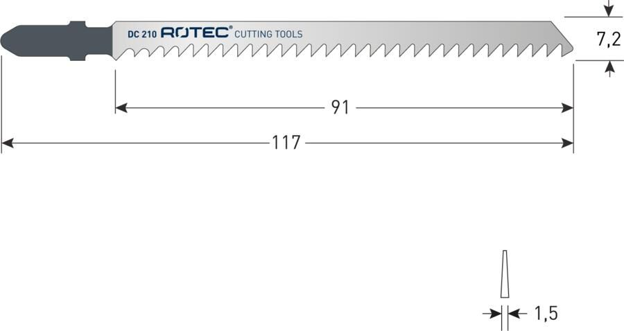 Rotec Decoupeerzaag | DC210 | T301CD | 2 Stuks 520.0212