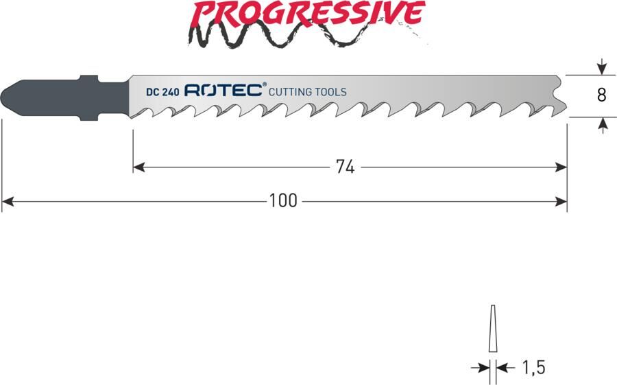 Rotec Decoupeerzaag | DC240 | T101D | 2 Stuks 520.0242