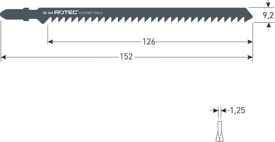 Rotec Decoupeerzaag | DC340 | T344D | 2 Stuks 520.0342