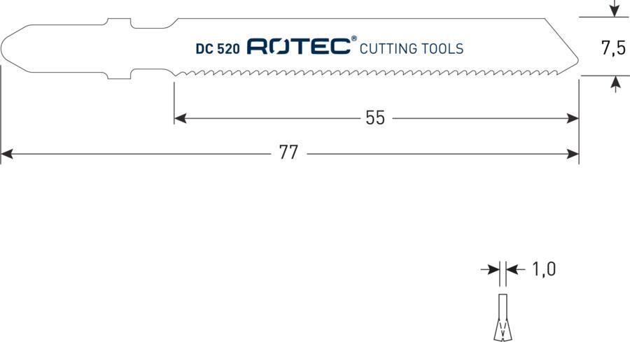 Rotec Decoupeerzaag | DC520 | 2 Stuks 520.0522