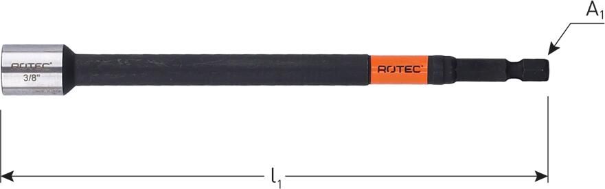 Rotec Dopsleutel | E6.3 | 1 4" Bitopname | Magnetisch | SW 5 16"x150 821.11021