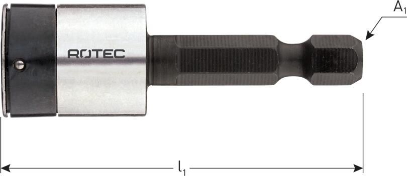 Rotec Dopsleutel | E6.3 | 1 4" Bitopname | Niet-magnetisch | SW 5 16"x50 819.30201