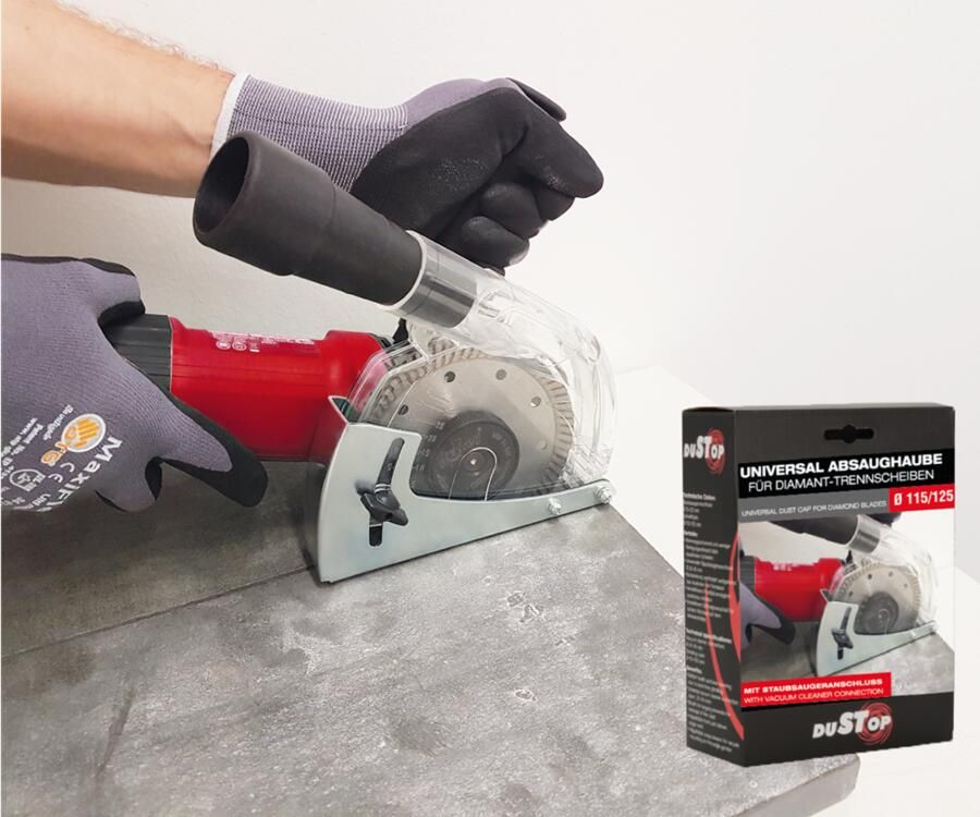 Rotec DUSTOP | Univ. Afzuigkap | Voor Diamantzaagbladen | Ø115 En Ø125 739.9020