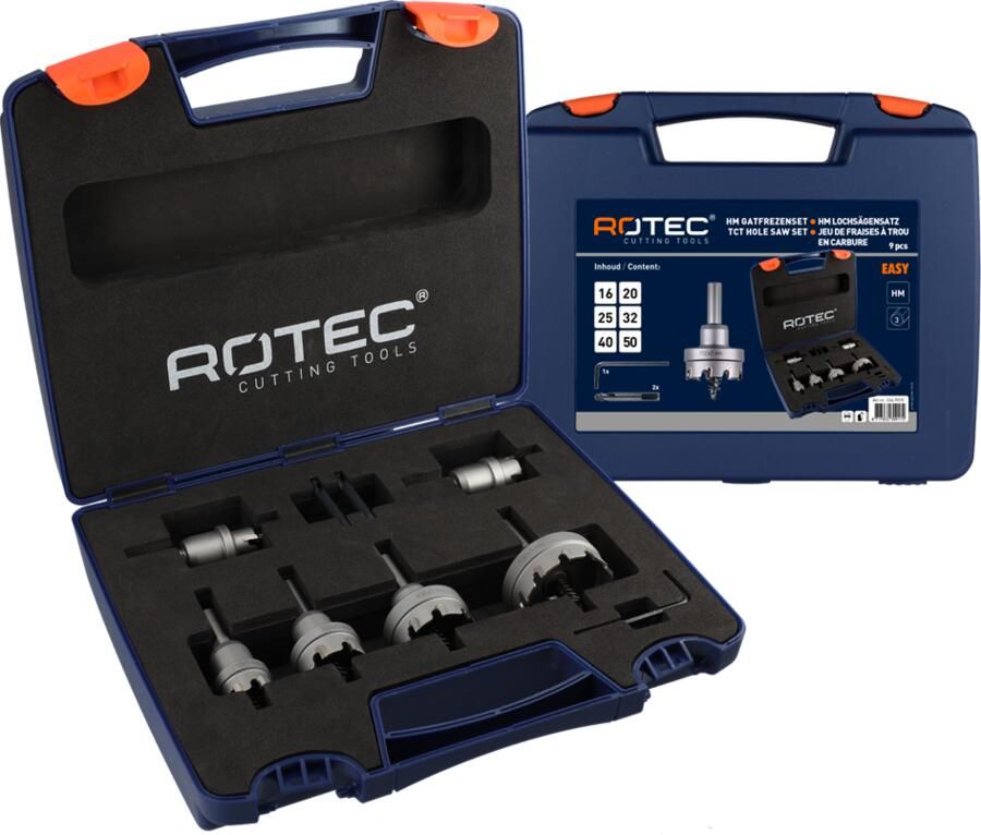 Rotec Gatfrezenset '534 Easy | Tmax=12mm' | 9-Delig | Ø16-50 534.9010