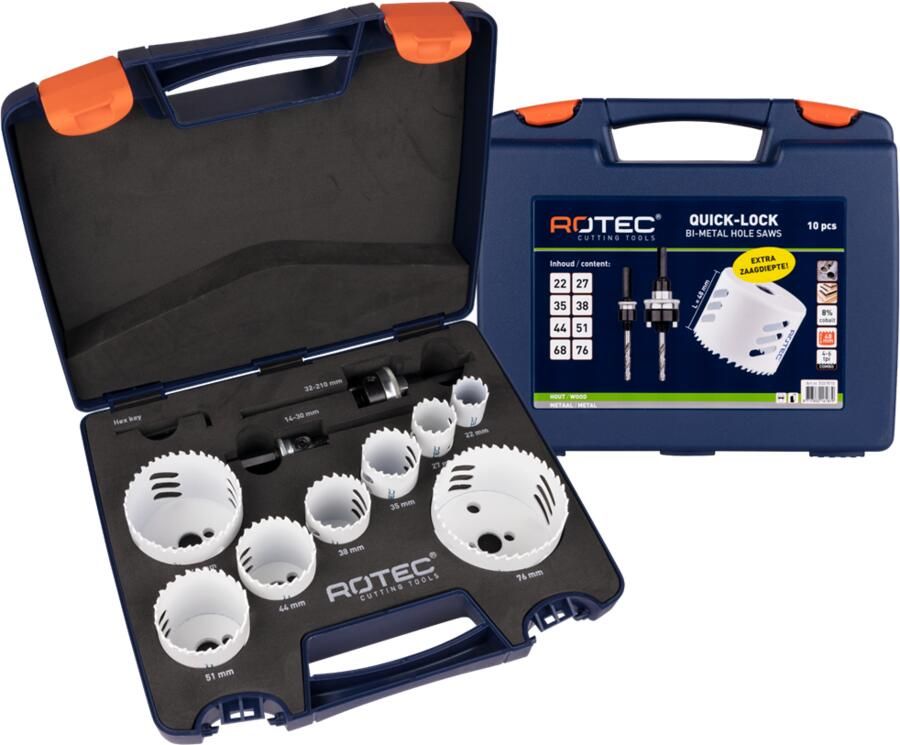 Rotec Gatzagenset '533 Elektricien' | 10-Dlg. Ø22-76 533.9510