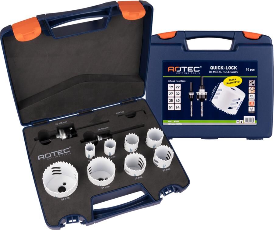 Rotec Gatzagenset '533 Loodgieter' | 10-Dlg. Ø19-64 533.9505