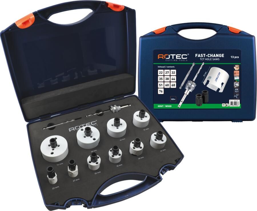 Rotec Gatzagenset FC '528 Elektricien' | SDS-plus | 13-dlg. | Ø22-76 528.5205