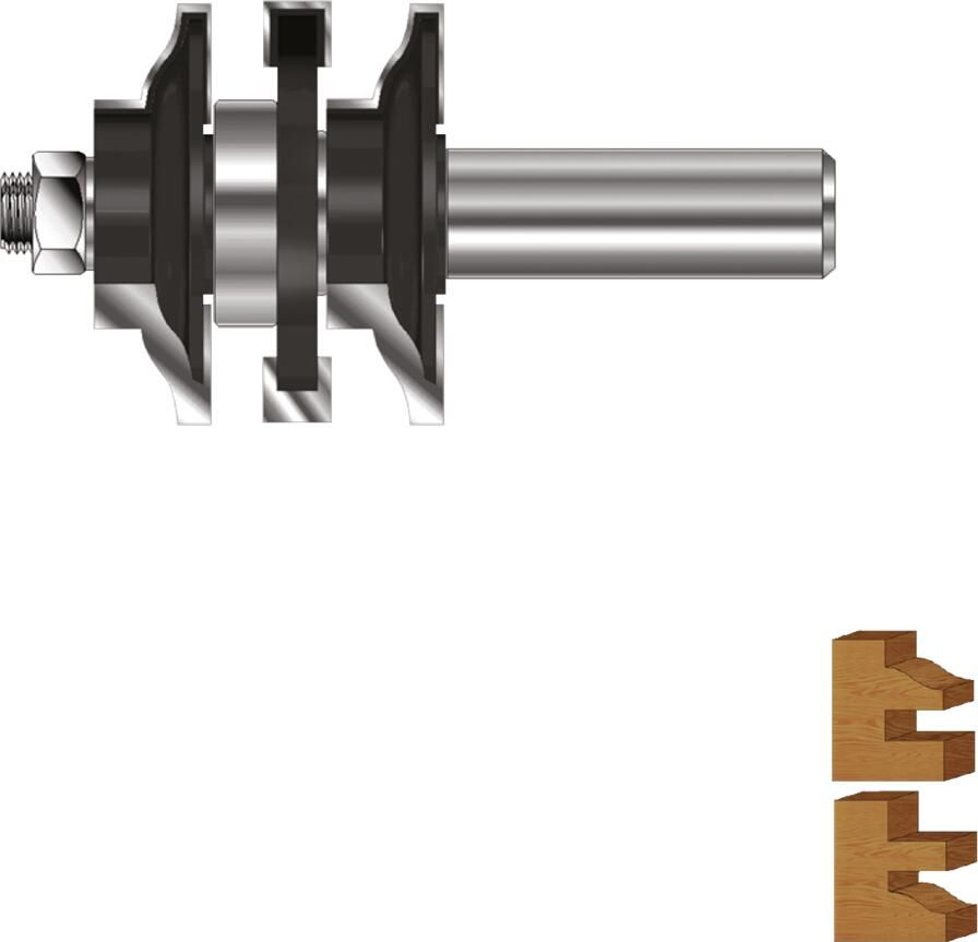 Rotec HM Contraprofielgarnituurfrees | GOLD-LINE | Z=3 | ø41 | d2=8 271.38.4100