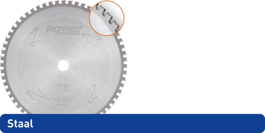 Rotec HM Dry-Cutter Zaagblad Bouwstaal | Ø320x2 2x25 4mm | Z=80 | WWF 556.0139