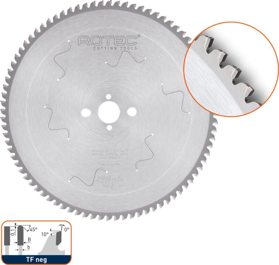 Rotec HM Dry-Cutter Zaagblad Sandwich | Ø250x2 2x30mm | Z=72 | TF 556.2025
