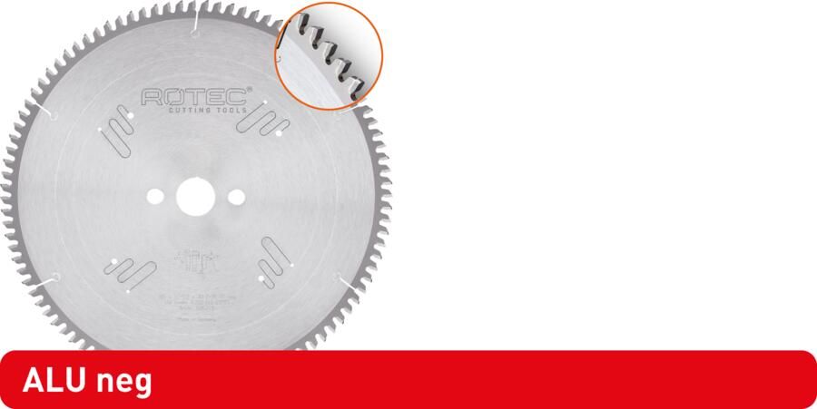 Rotec HM Zaagblad Voor NF-Metalen | Ø315x3 2x30 | Z=96 | TF Neg 555.2120