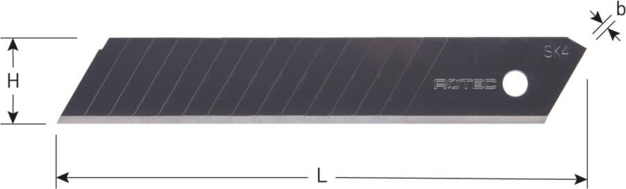 Rotec OPTI-LINE | Reserve afbreekmes | 15 segm. | 18x0 5 461.0406