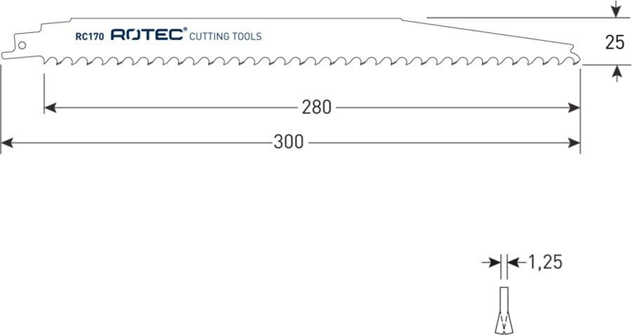 Rotec Reciprozagen | RC170 | S1242KHM | 2 Stuks 525.0170