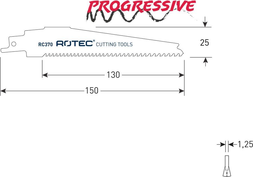 Rotec Reciprozagen | RC370 | S956XHM | 2 Stuks 525.0370