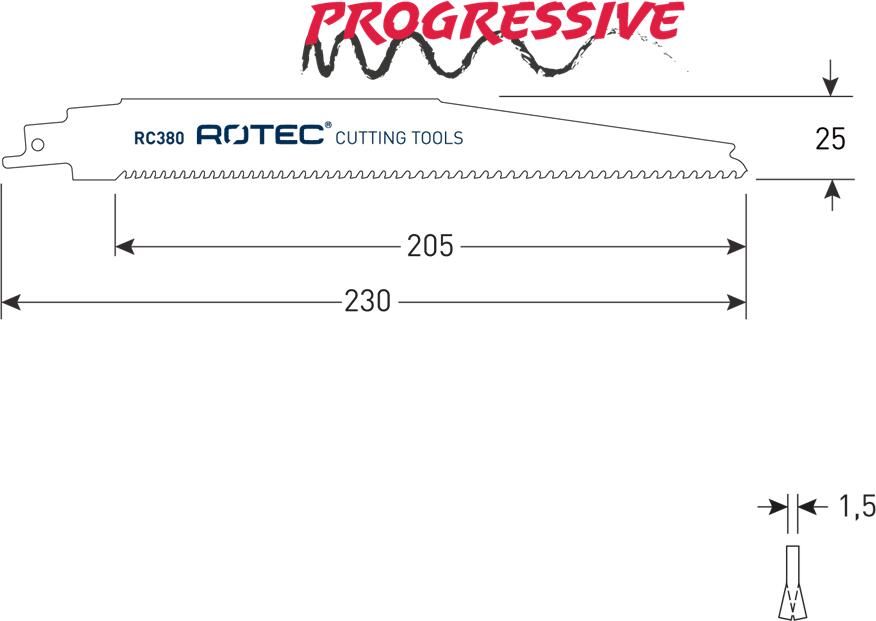 Rotec Reciprozagen | RC380 | S1156XHM | 2 Stuks 525.0380