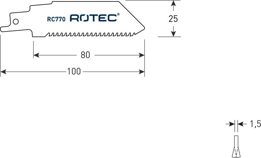Rotec Reciprozagen | RC770 | 2 Stuks 525.0770