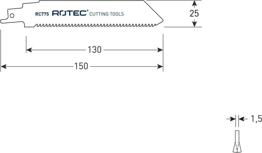 Rotec Reciprozagen | RC775 | 2 Stuks 525.0775