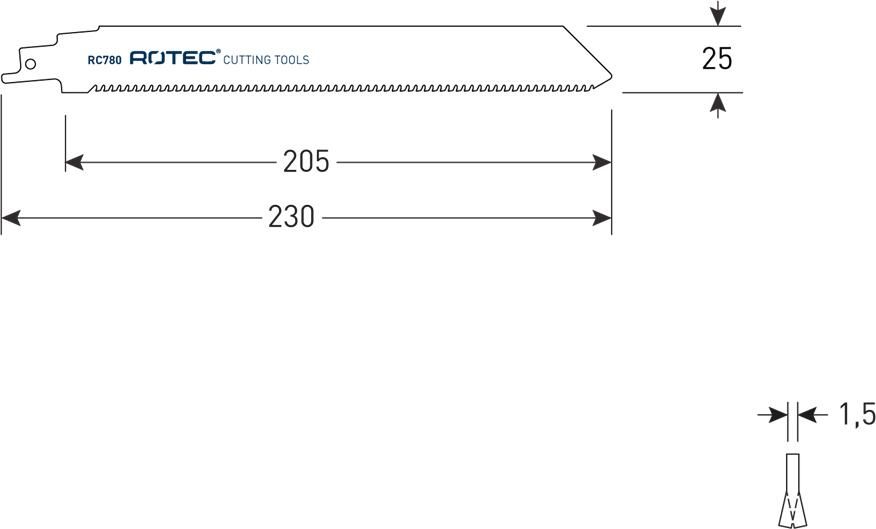 Rotec Reciprozagen | RC780 | 2 Stuks 525.0780