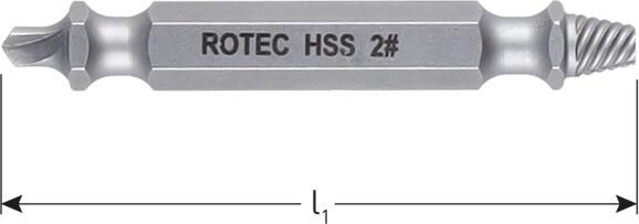 Rotec Schroef verwijder bit Opti-Line #1 827.9601