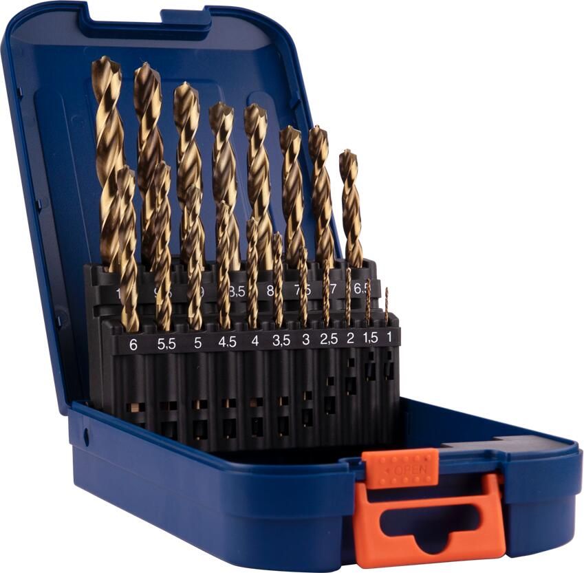 Rotec Spiraalborenset | 116 | DIN 338 | TOP-X | 19-dlg | ø1-10 ABS 900.0064
