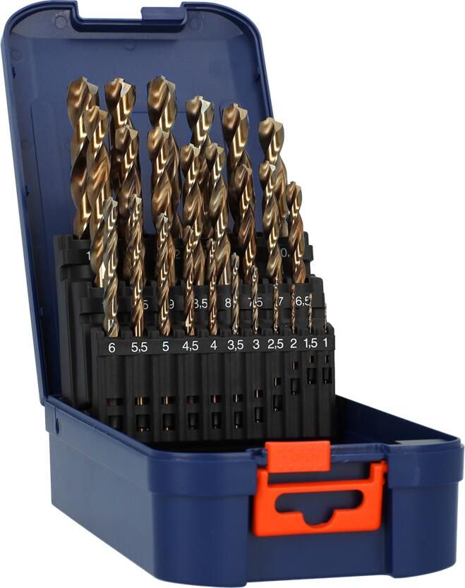 Rotec Spiraalborenset | 116 | DIN 338 | TOP-X | 25-dlg | ø1-13 ABS 900.0065