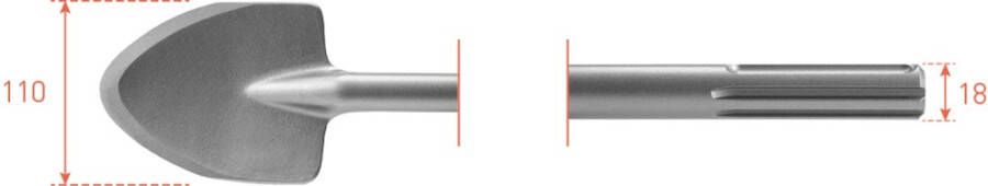 Rotec SDS-MAX Schopbeitel 110x400mm 2151075