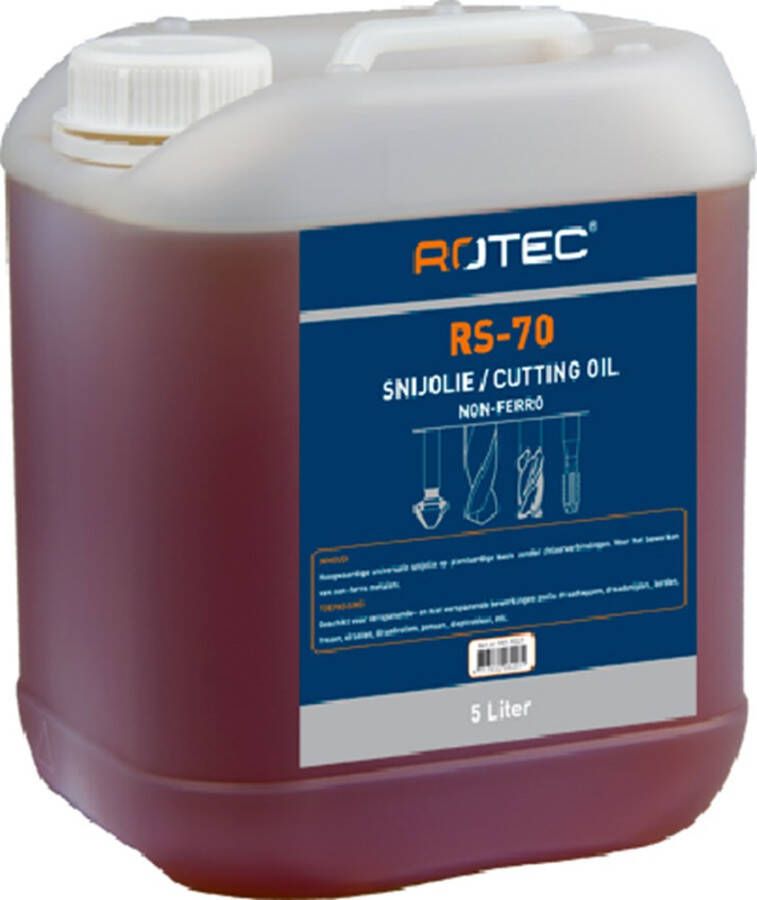 Rotec snijolie NON-Ferro RS70 in jerry-can à 5 ltr. 9019027