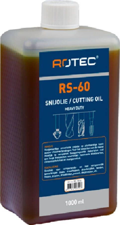 Rotec snijolie zwaar RS60 in flacon à 1000 ml 9019016