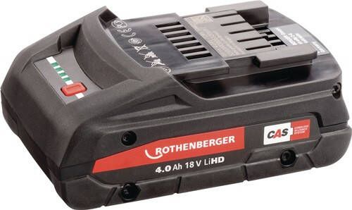 Rothenberger Accu | 18 V 4 0 Ah | Li-HD accu | 1 stuk 1000002548