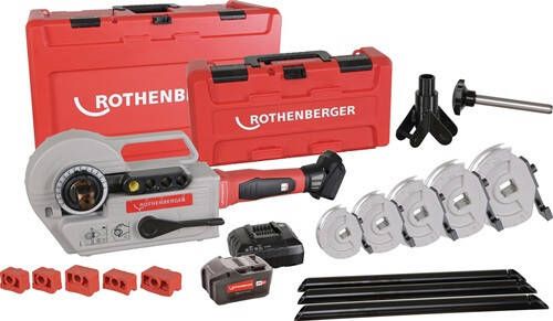 Rothenberger Accu-pijpbuigapparaten-set | 12-14-16-18-22-28 mm | 1 stuk 1000003393