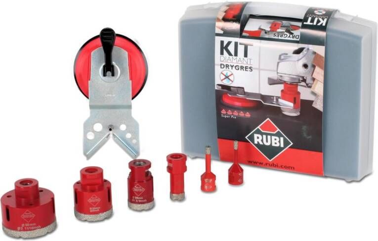 Rubi diamantboren | droogboren| Kit bits DRY GRES | 6-delig 50996
