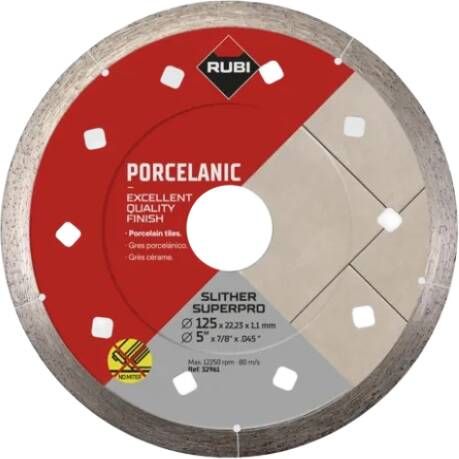 Rubi Diamantschijf Slither 125x22 2mm | SUPERPRO 32961