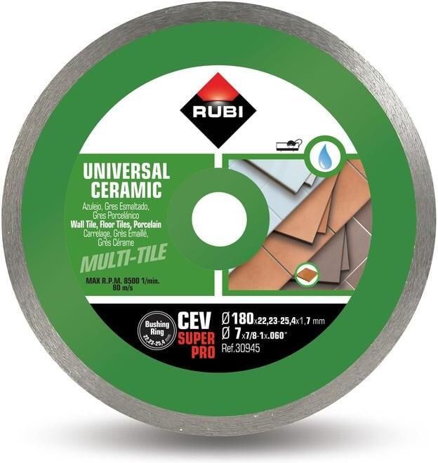 Rubi CEV 180 Superpro Zaagblad | Doorlopende Kroon 30945