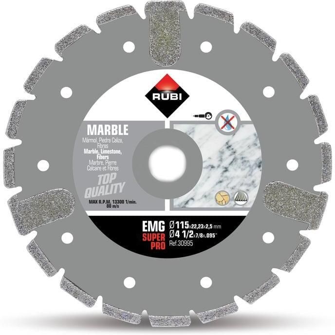 Rubi EMG 115 Superpro Diamantzaagblad voor Marmer 30995
