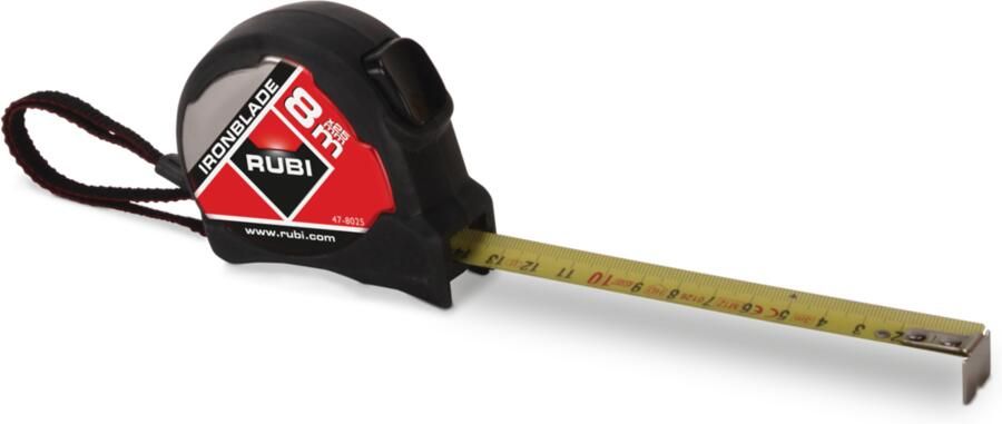 Rubi Ironblade Rolbandmaat | 8 m | 25 mm 75905