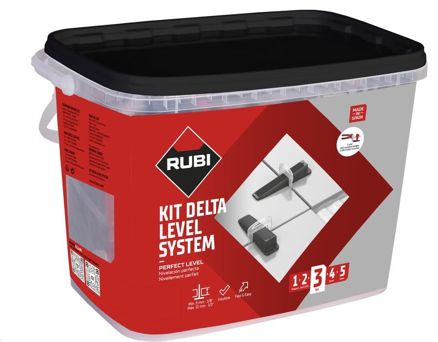 Rubi Kit Delta Level Systeem| 2 mm 03958