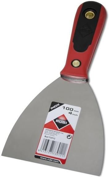 Rubi Roestvrij Stalen Plamuurmes | 100 mm | Kunststof Handgreep 73912