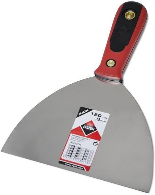 Rubi Roestvrij Stalen Plamuurmes | 150 mm | Kunststof Handgreep 73913