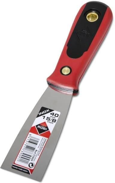 Rubi Roestvrij Stalen Plamuurmes | 40 mm | Kunststof Handgreep 73909