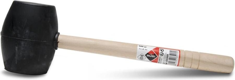 Rubi Rubber Hamer | Zwart | 500 gr 65905