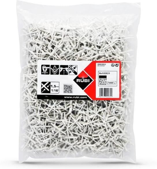 Rubi Tegelvoegkruisjes | 1 5 mm | Doos 1000 st 02031