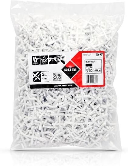 Rubi Tegelvoegkruisjes | 3 mm | Doos 1000 st 02001