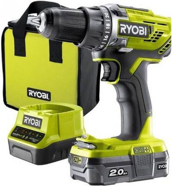 Ryobi R18DD3-120S 18V Li-Ion Compactboorschroefmachine 1x Accu 2.0A 5133003347