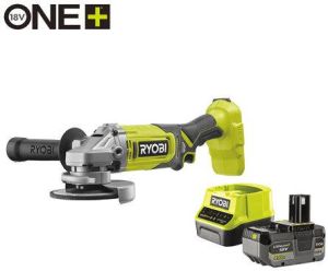 Ryobi RAG18125-1C40S | ONE+ | 18V | Li-ion | accu haakse slijper | set | 1x 4 0Ah accu | in tas | 125mm 5133005643