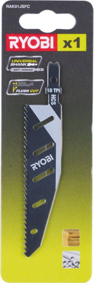 Ryobi RAK01JSFC | 1 Vlakgesneden Decoupeerzaagblad compatibel met RJS720 RJS750 RJS850 RJS980 en RJS1050 5132002696