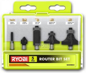 Ryobi RAKRBS5 | 5-delig Frees Set compatibel met R18TR-0 en RRT1600 5132003828